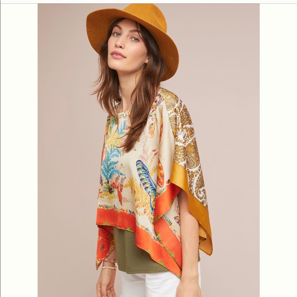 Anthropologie top Chantel Scarf